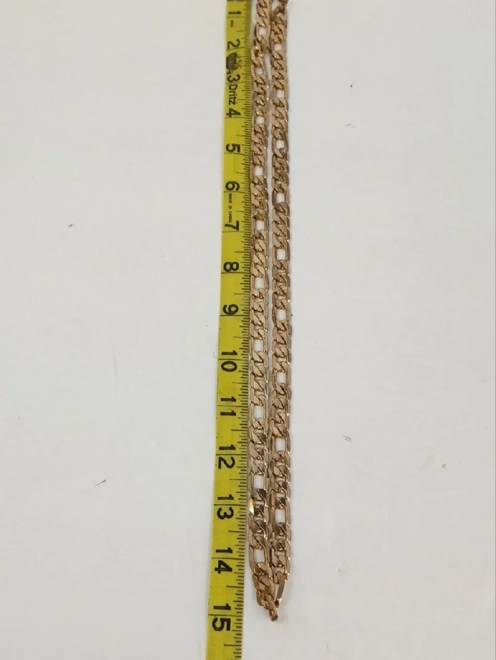 Gold Tone Chunky Curb Link Chain Necklace 30 Inch